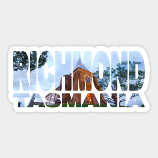 RICHMOND - St John Church Tasmania Australia Sticker